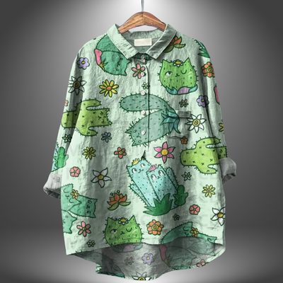 Stijlvol dames shirt met bloemenprint