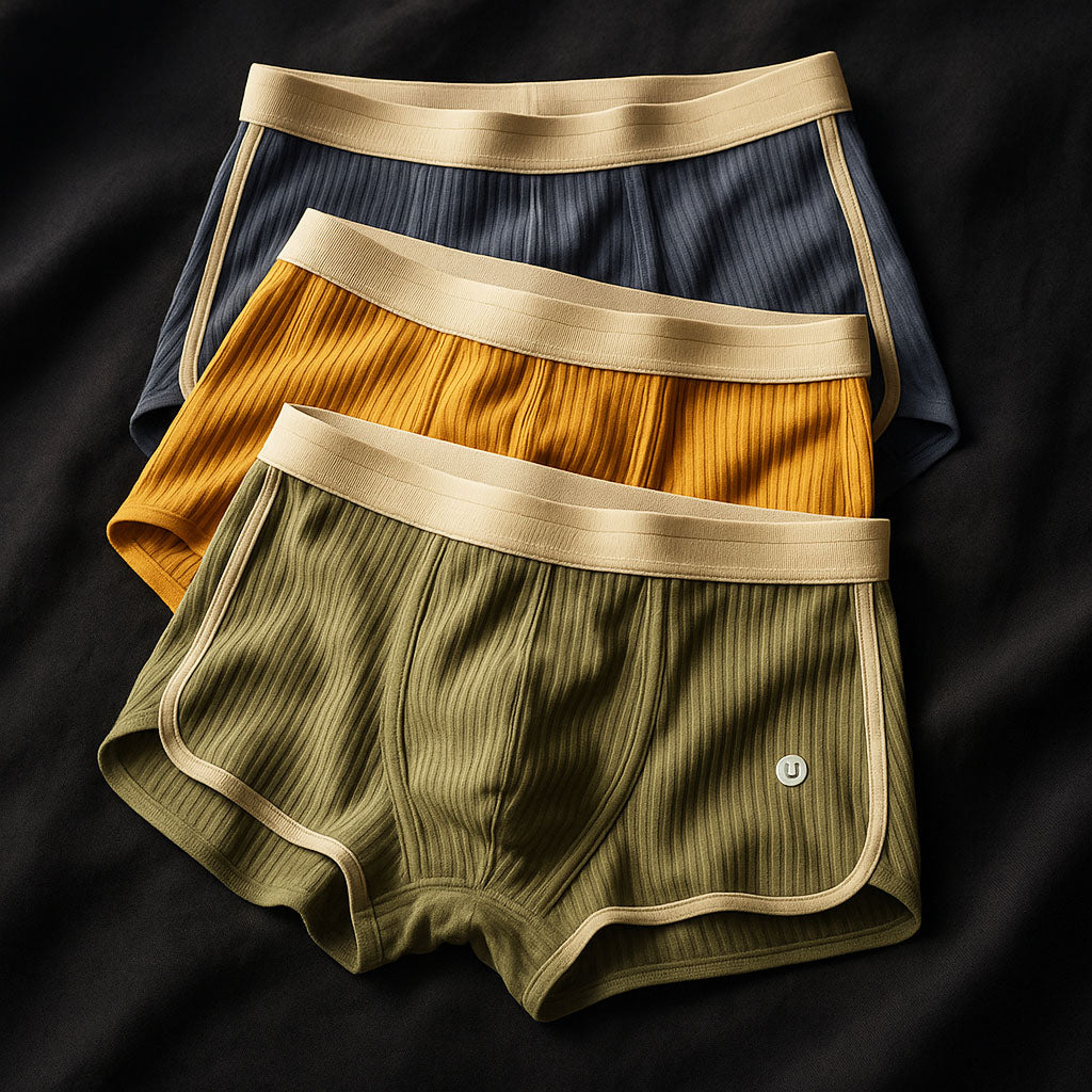 Nuvor™ | Coffret de 3 boxers en coton côtelé