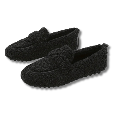 Pluizige Comfortloafers voor Gezellige Elegantie