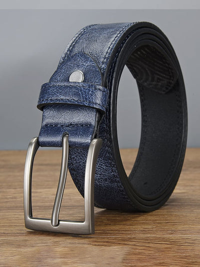 Cinturón vintage para hombre de cuero desgastado para actividades al aire libre