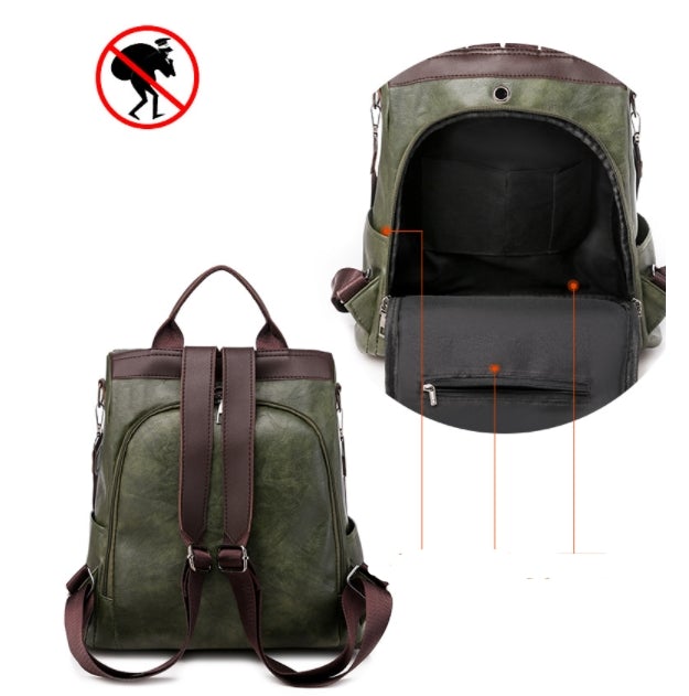 Veelzijdige Leren Rugzak