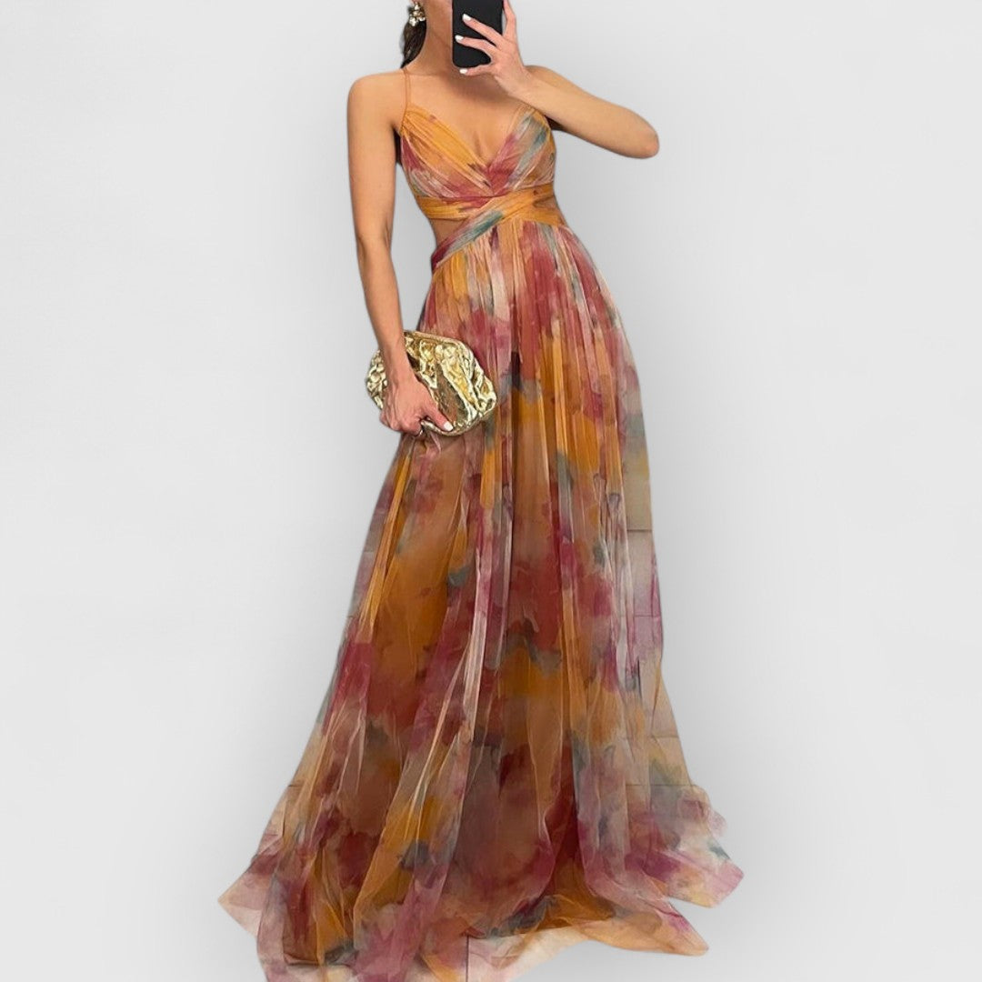 Verity Bloemen Maxi Jurk – Moeiteloze Eleganties