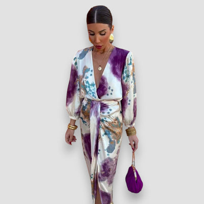 Stijlvolle V-Hals Jurk