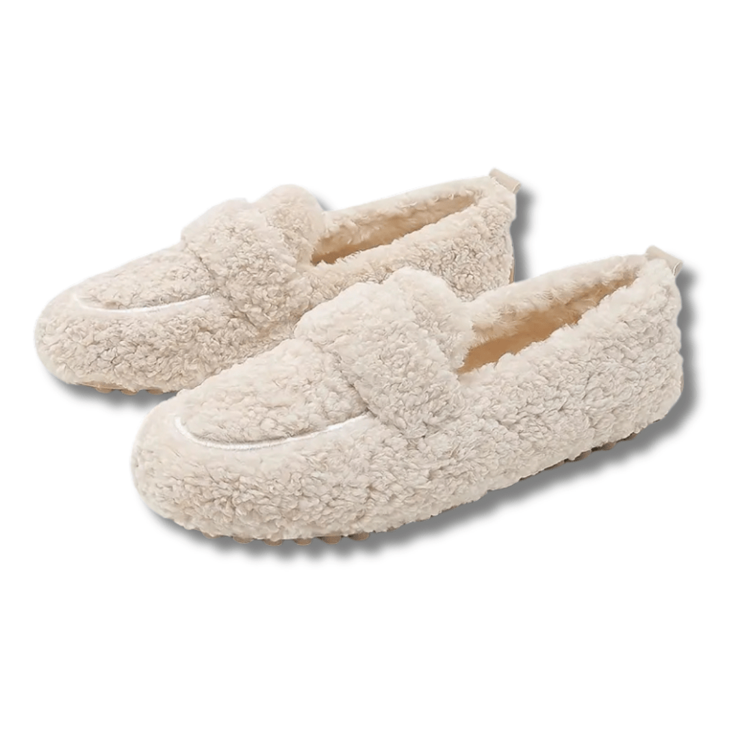 Pluizige Comfortloafers voor Gezellige Elegantie