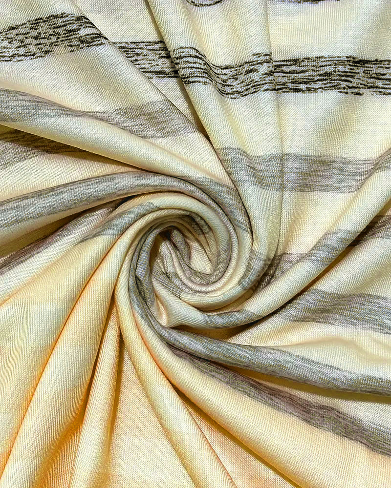 Gestreept T-shirt met korte mouwen en ronde hals