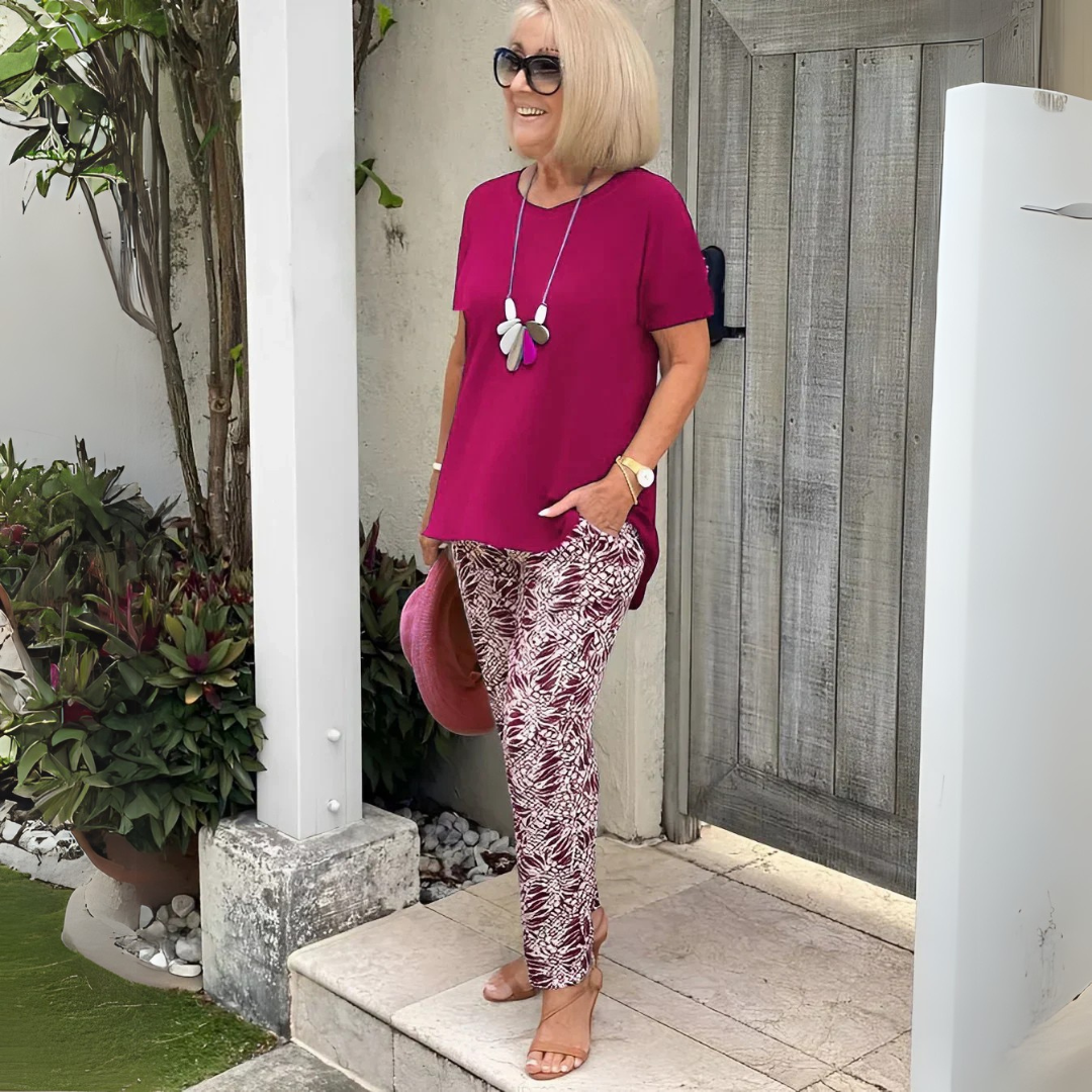 Elegante set van twee delen met een mooi gevormde pasvorm