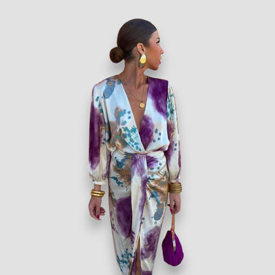 Stijlvolle V-Hals Jurk