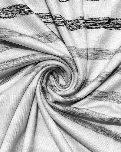 Gestreept T-shirt met korte mouwen en ronde hals