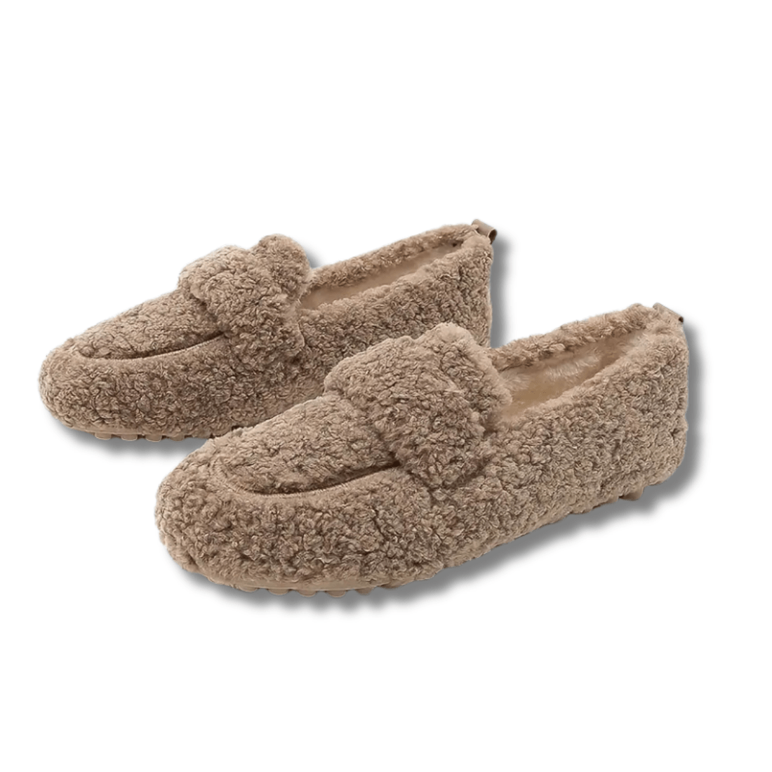 Pluizige Comfortloafers voor Gezellige Elegantie