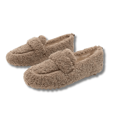Pluizige Comfortloafers voor Gezellige Elegantie