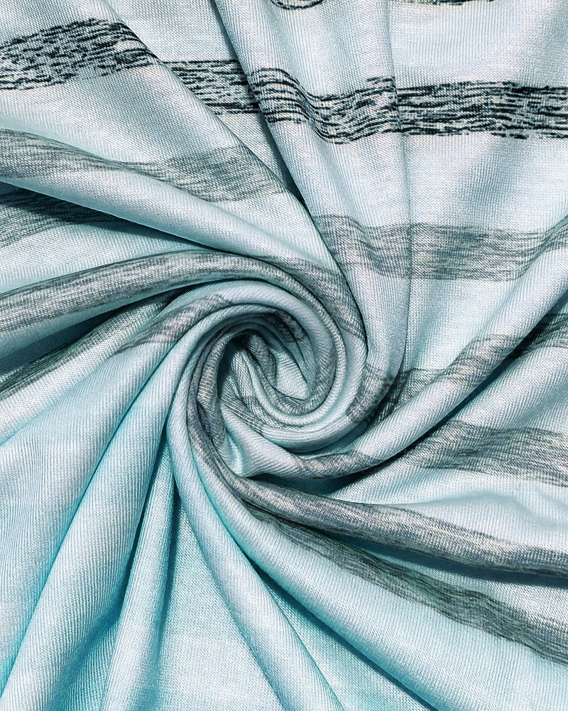 Gestreept T-shirt met korte mouwen en ronde hals