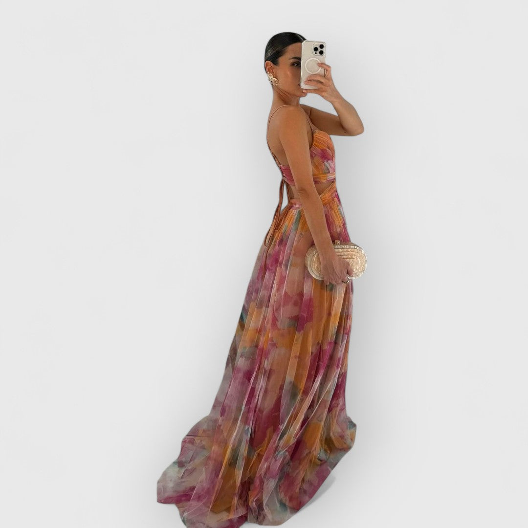 Verity Bloemen Maxi Jurk – Moeiteloze Eleganties