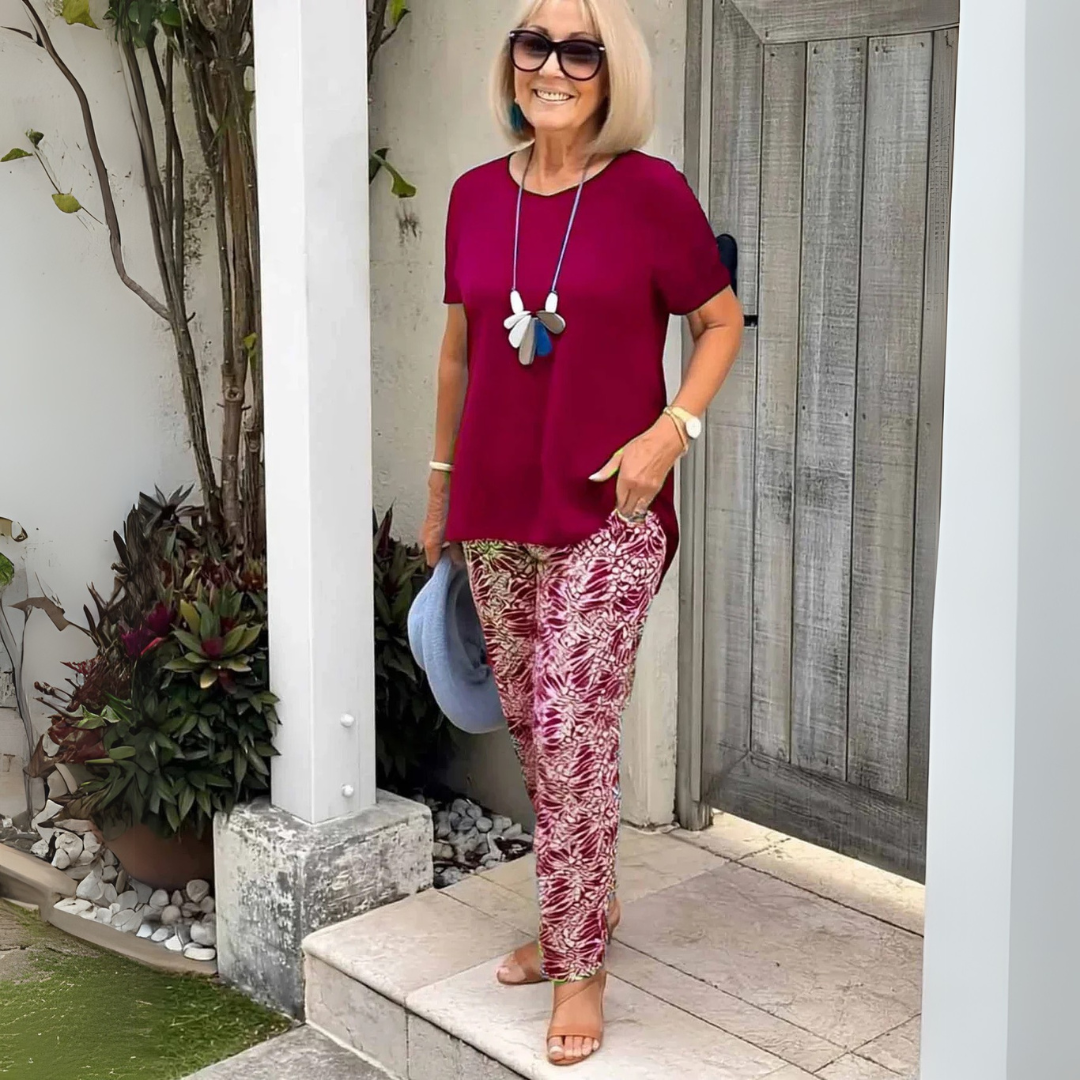 Elegante set van twee delen met een mooi gevormde pasvorm