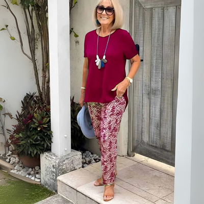 Elegante set van twee delen met een mooi gevormde pasvorm