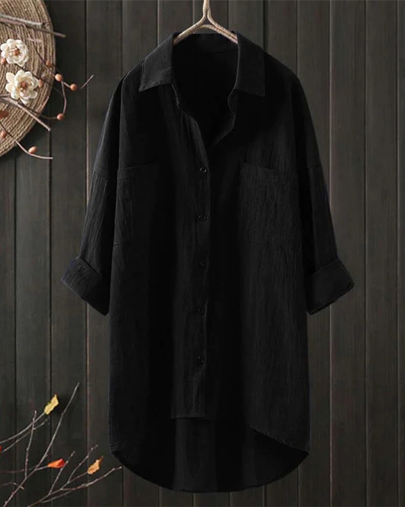 Lichte linnen zomerblouse