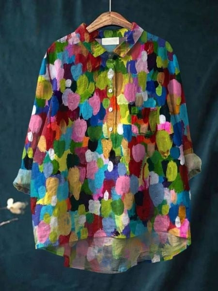 Modern shirt met bloemenprint
