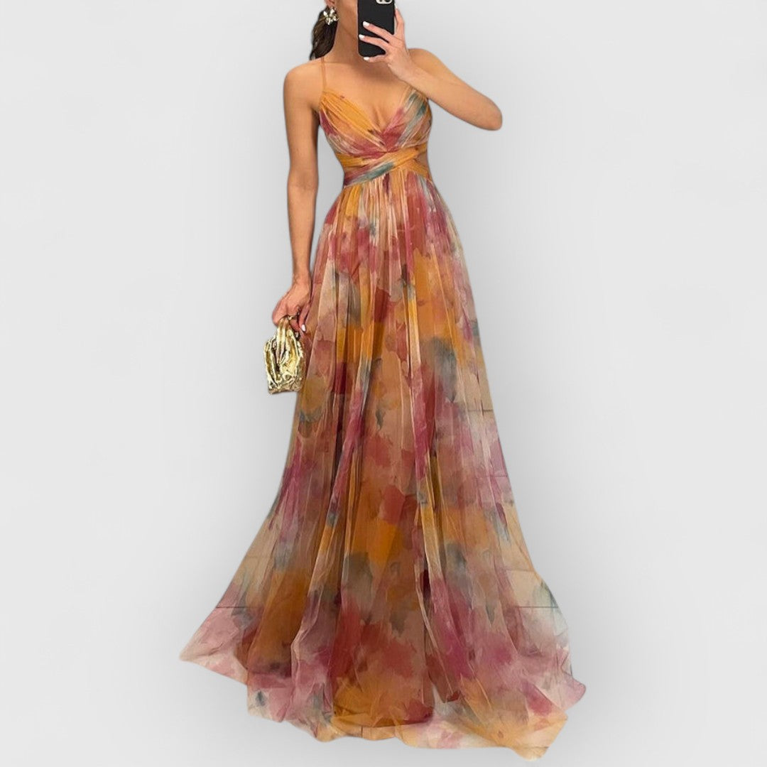 Verity Bloemen Maxi Jurk – Moeiteloze Eleganties