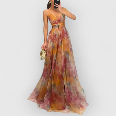 Verity Bloemen Maxi Jurk – Moeiteloze Eleganties