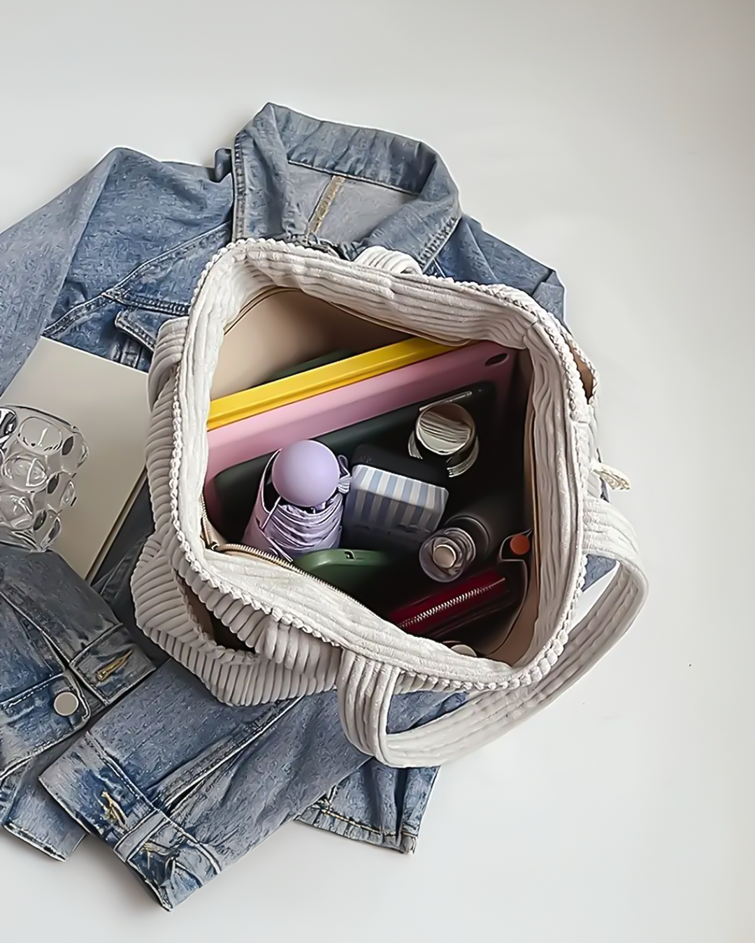 Ribgebreide Draagtas voor Dagelijks Gebruik