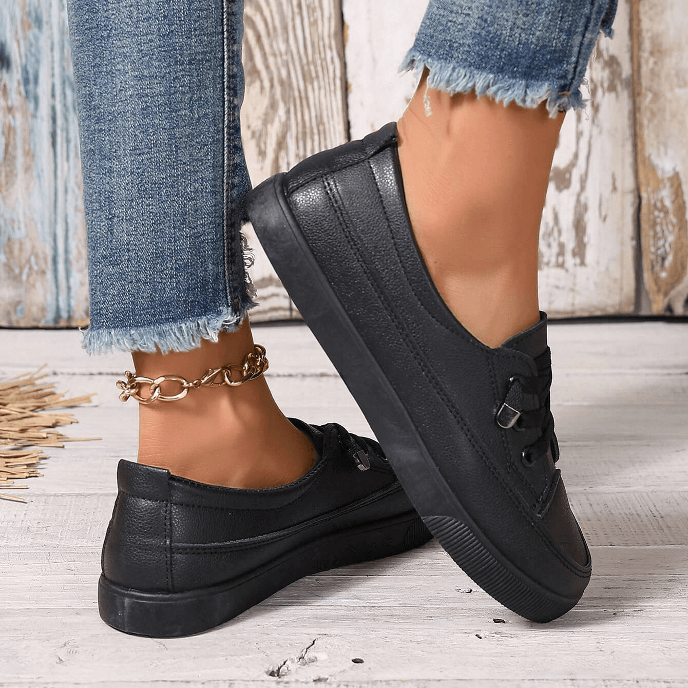 Casual Sneakers met Klassieke Vetersluiting