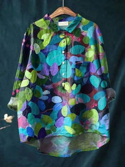 Modern shirt met bloemenprint