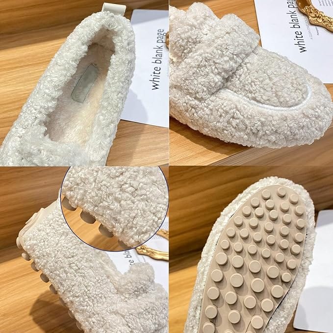 Pluizige Comfortloafers voor Gezellige Elegantie