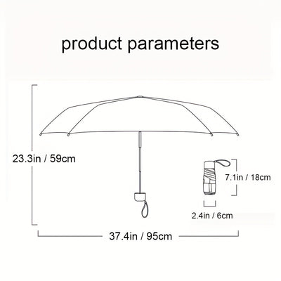 Compacte Mini Vouwen paraplu