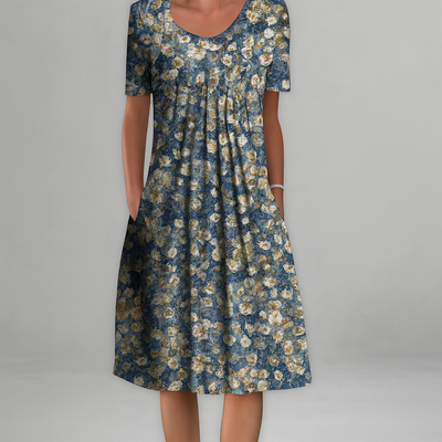 Elegante jurk met bloemenpatroon