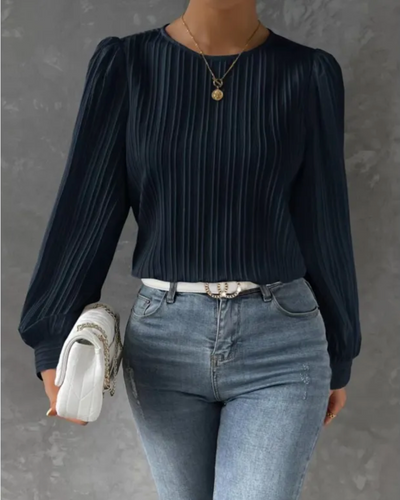 Jiana - Top Con Mangas Lanternas Elegantes