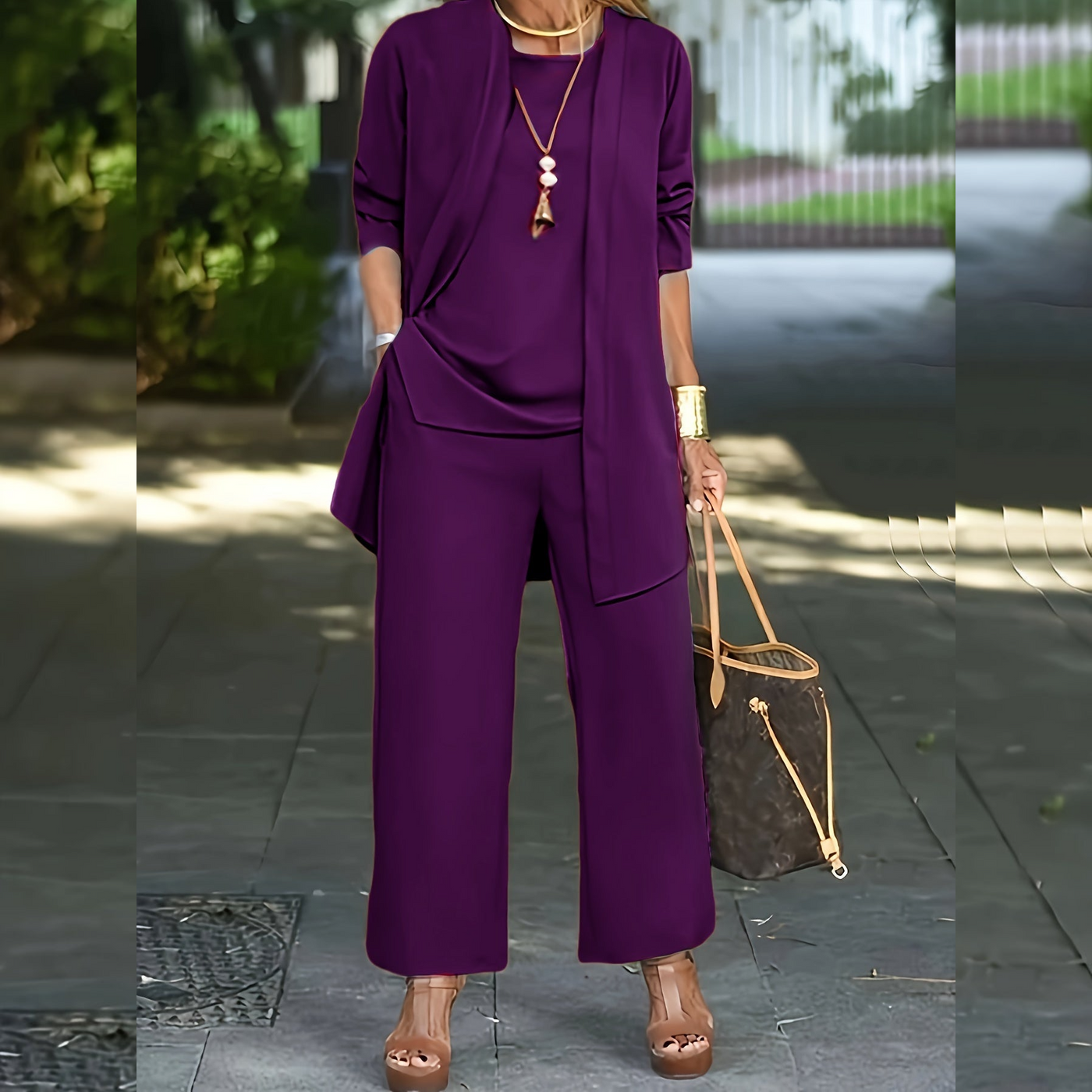 Chique en Stijlvolle Driedelige Set