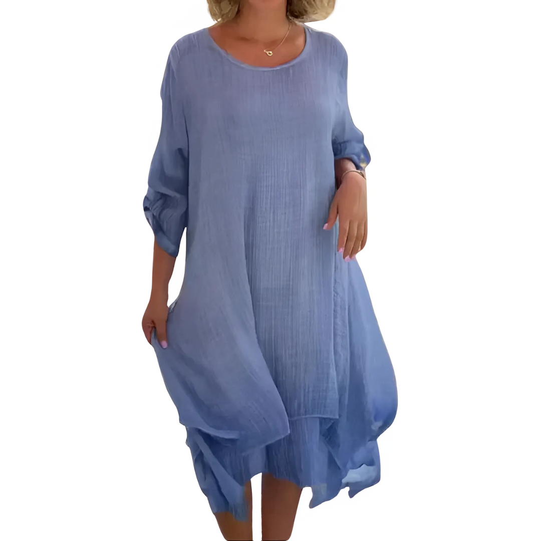 LooseDress: Eenvoudige Ademende Losse Pasvorm Jurk