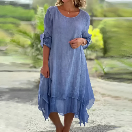 LooseDress: Eenvoudige Ademende Losse Pasvorm Jurk