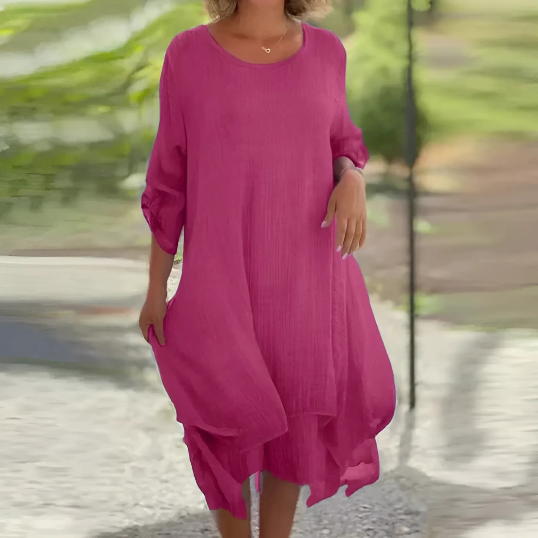 LooseDress: Eenvoudige Ademende Losse Pasvorm Jurk