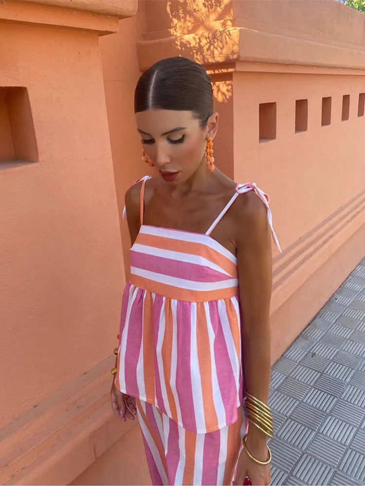 Bedrukte Zomerse Broekenset