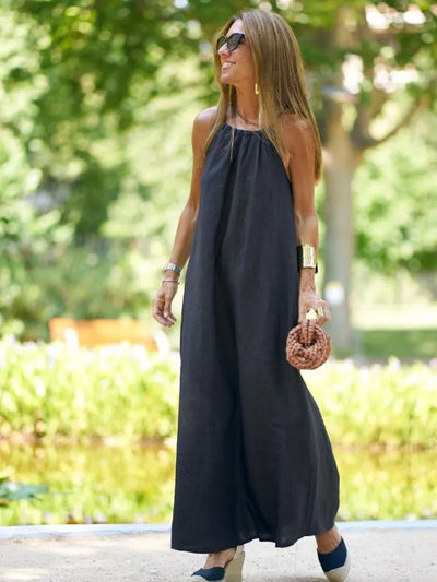 Flowy Halter Maxi Jurk
