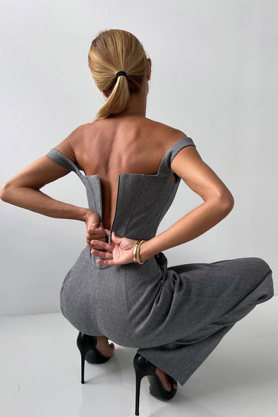 Driedelige Double-Breasted Blazer Set voor Dames