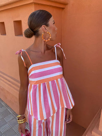 Bedrukte Zomerse Broekenset