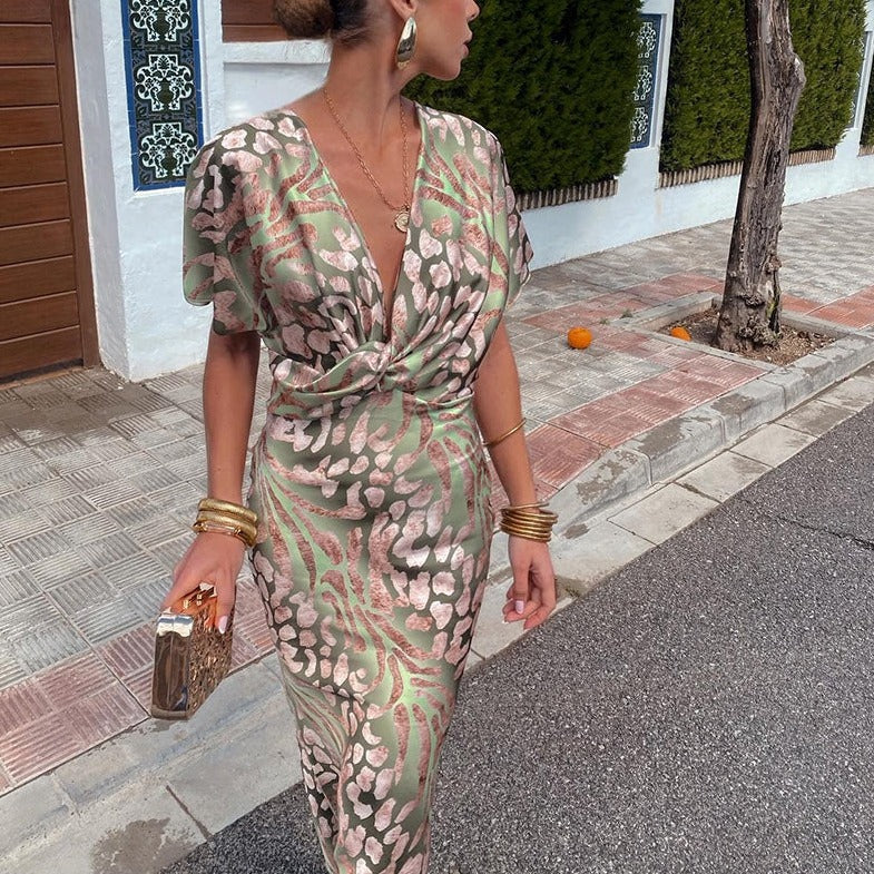 Elegante Zijde-look Jurk