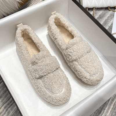Pluizige Comfortloafers voor Gezellige Elegantie