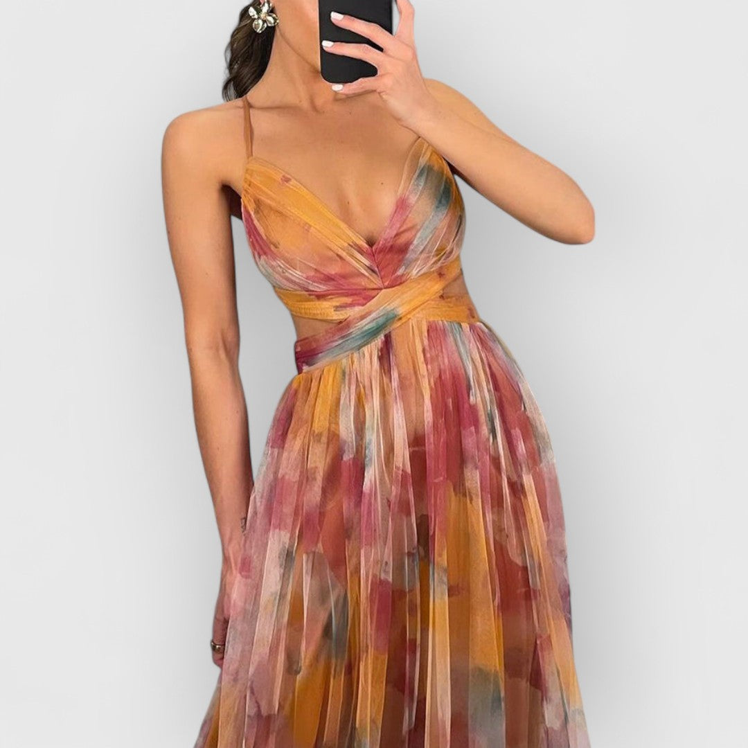 Verity Bloemen Maxi Jurk – Moeiteloze Eleganties
