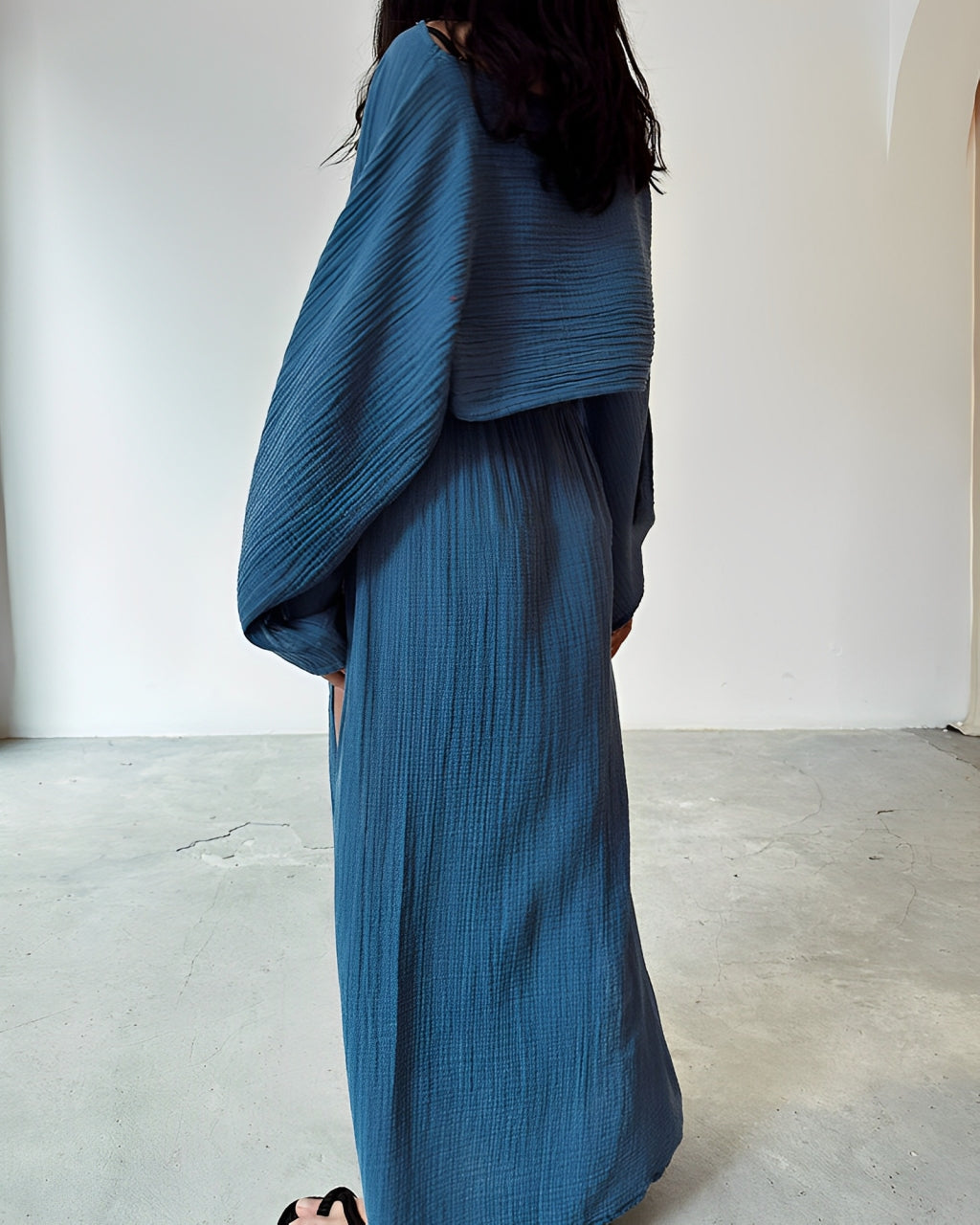 Chique Linnen Tweedelige Set met Split