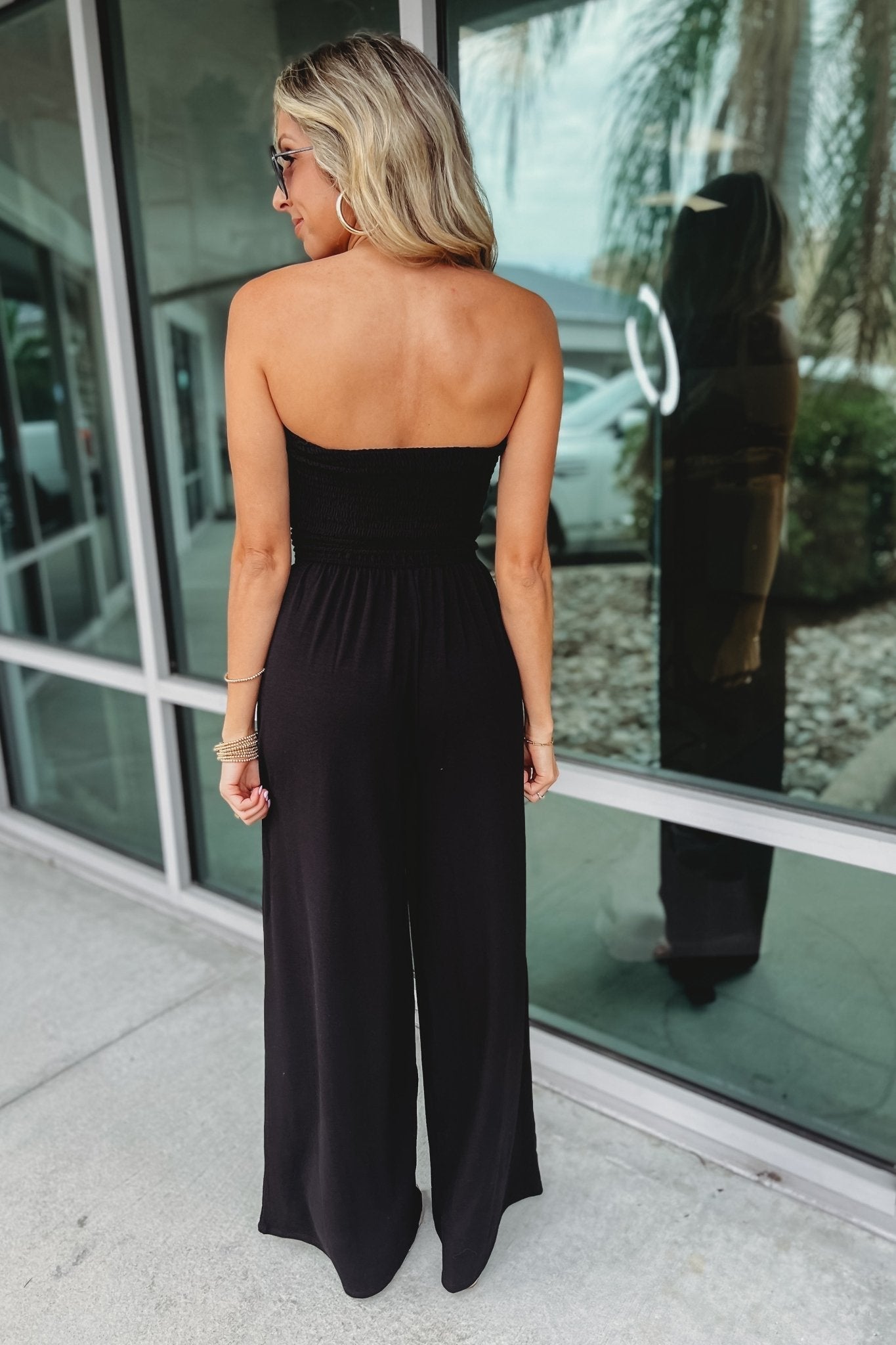 Trendy Jumpsuit met Blote Schouders