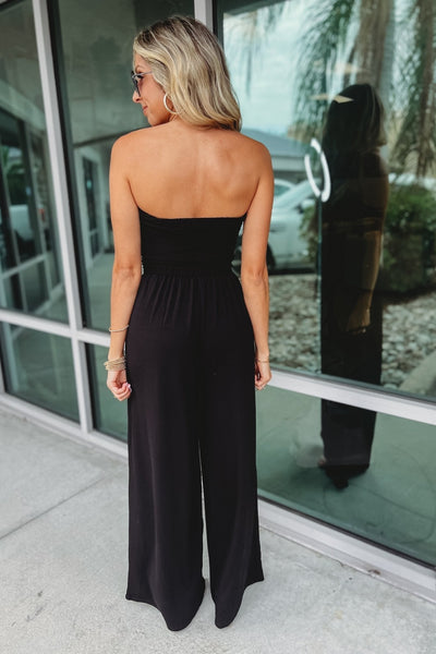 Trendy Jumpsuit met Blote Schouders