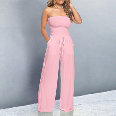 Trendy Off-Shoulder Jumpsuit