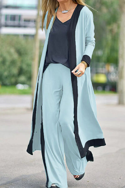 Top & wide-leg broek