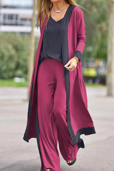 Top & wide-leg broek